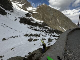 Vista della nostra discesa al Soria dal Colle di Fenestrelle