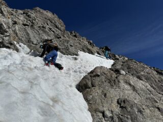 calando dalla vetta