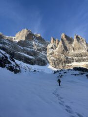Verso la conoide di attacco..
