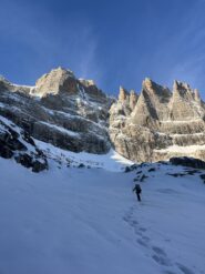 Verso la conoide di attacco..