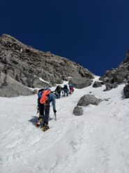Parte alta del canale con strettoie un po’ secche 