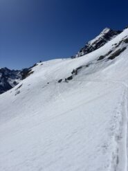 Traverso verso il bivacco del Baus