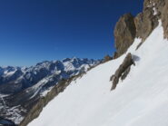 Panorama sugli Ecrins dal canale