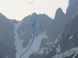 La via di salita