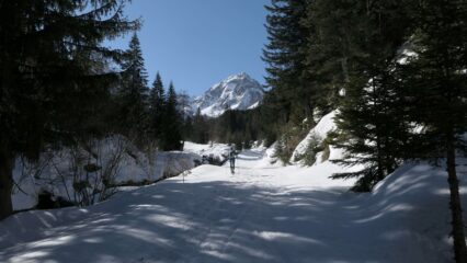 Sulla strada con vista Malinvern