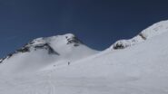 Risalita verso il Bec d'Aigle
