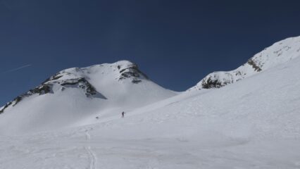 Risalita verso il Bec d'Aigle