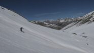 Discesa verso il vallon Enchastraye
