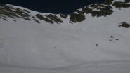 Verso il canale che si deve affrontare per la cima