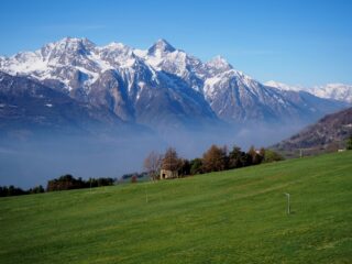 Panorama dai pressi dell'Alpe Fontane.