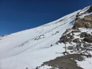 la discesa fino al Colle della Portiola 