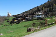 La frazione Coveyrand con la caratteristica chiesa