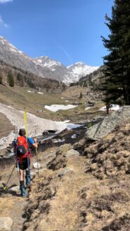 sentiero per il Vallanta