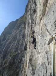 Bellissima arrampicata in placca