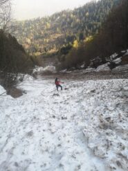 Inizio canalone nord.