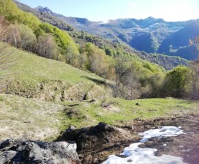 Vallone di salita sotto la cima