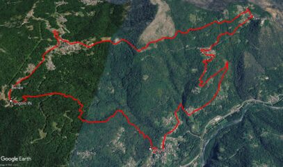 percorso in google earth