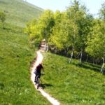 Poco sopra Paraloup ed il bivio per la risalita al percorso giallo