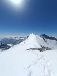 ultima cresta verso la vetta del Collerin
