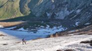 Primo risalto, in basso il rifugio