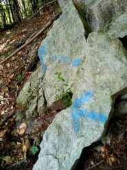 inizio sentiero verso la Cima Ovest  dei Fornelli