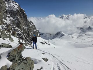 In arrivo al Colle d'Arnas