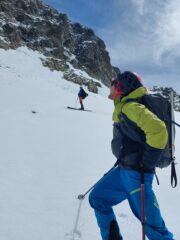 Scendendo sul versante francese