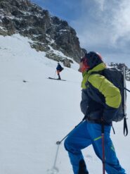 Scendendo sul versante francese