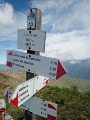 la palina sulla displuviale Grana/Maira