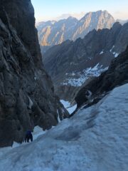 Primo ghiaccetto sotto la goulotte