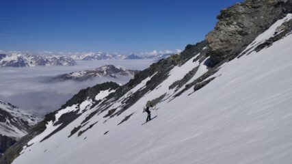 Sulla parte superiore del pendio