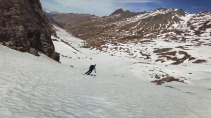 Discesa verso l'Agnel