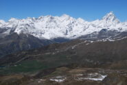 Dall’anticima: Cervino, Dent d'Herens e Grandes Murailles
