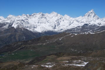 Dall’anticima: Cervino, Dent d'Herens e Grandes Murailles