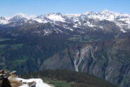 In lontananza anche il Monte Bianco