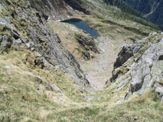 Lago di Sambrog dall'uscita del canale
