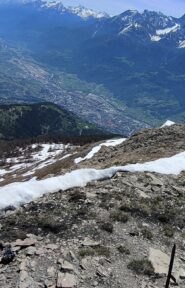 Vista su Aosta dalla Metz