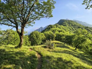 La cresta di salita 