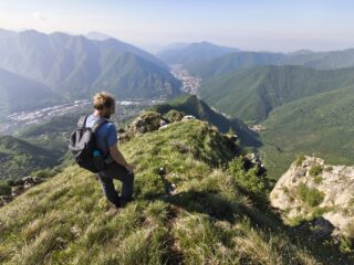 Panorama in cima ai Corni Rossi