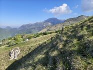 La conca del Lividino e il Golem in fondo