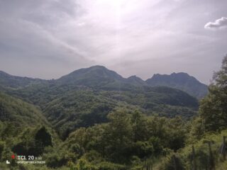 L'aspro panorama da Noceto.