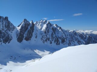 dal passo sguardo verso Testa Rossa