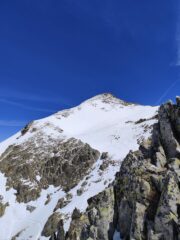 Mercantour dal colletto dopo aver risalito il canalino