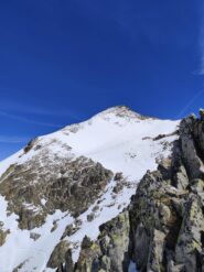 Mercantour dal colletto dopo aver risalito il canalino