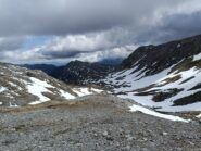 Discesa dalla normale e poi giù verso il Vallone di salita 
