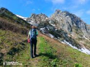 dal bivacco verso il colle