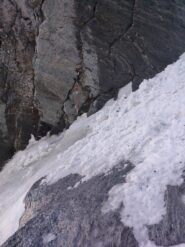 Sosta vecchia del primo tiro, demolita dalle scariche