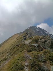 La cresta verso il monte Canaussa