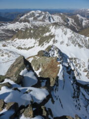 Sopra l'ultimo risalto ripido per la cima W