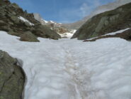 Nevaio sotto il bivacco 